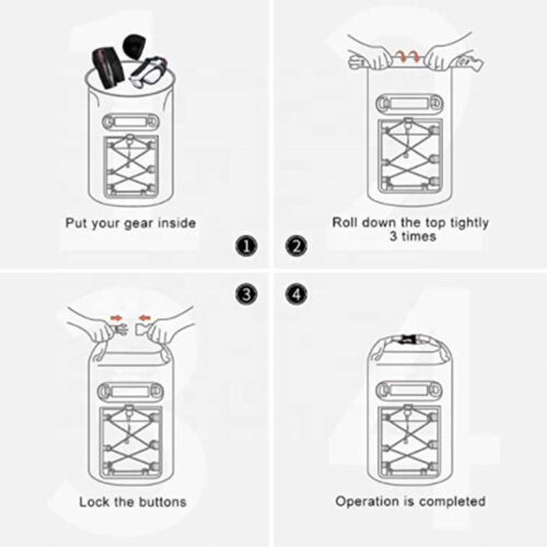Larger Capacity Travel Bag Waterproof Dry Bag Waterproof Backpack for Mountaineering and Camping - Image 9