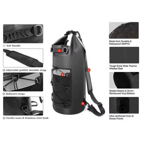 Larger Capacity Travel Bag Waterproof Dry Bag Waterproof Backpack for Mountaineering and Camping - Image 6