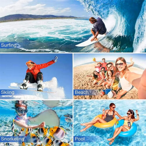 Outdoor Rainy Swimming Waterproof Bag Color Matching Waterproof Phone Bag Cell Phone Pouch - Image 10