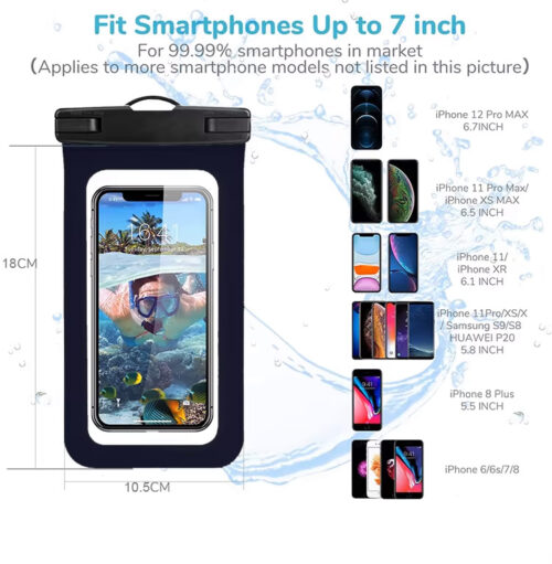 Outdoor Rainy Swimming Waterproof Bag Color Matching Waterproof Phone Bag Cell Phone Pouch - Image 4