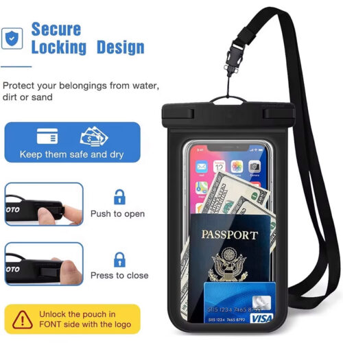 Outdoor Rainy Swimming Waterproof Bag Color Matching Waterproof Phone Bag Cell Phone Pouch - Image 8