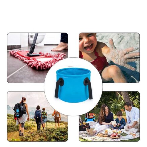 Custom 500D PVC Tarpaulin Foldable Camping Portable Foot Bath Barrel Travel Collapsible Buckets 11L-30L - Image 3