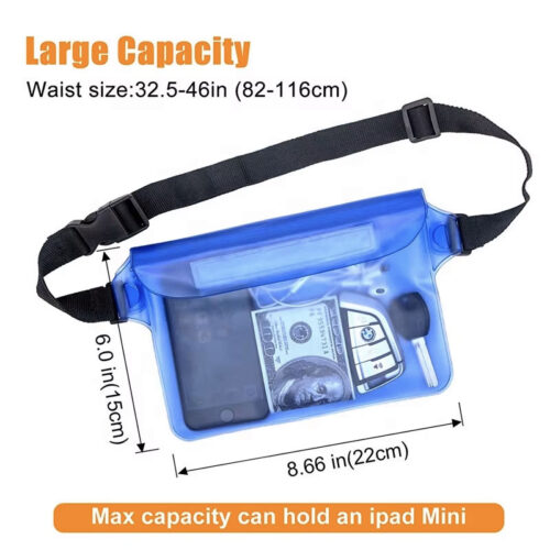 Custom Logo Waterproof Phone Bag Fanny Pack Waist Pouch with Waist Strap - Image 11