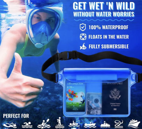 Custom Logo Waterproof Phone Bag Fanny Pack Waist Pouch with Waist Strap - Image 6