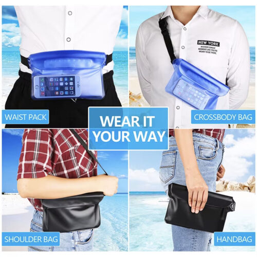 Custom Logo Waterproof Phone Bag Fanny Pack Waist Pouch with Waist Strap - Image 7