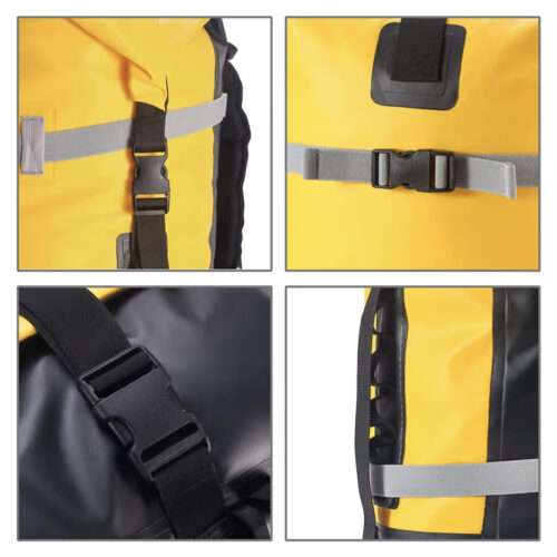 Customized logo 35L 55L Semi Cylindrical Camping and Hiking Waterproof Dry Bag Backpack - Image 9