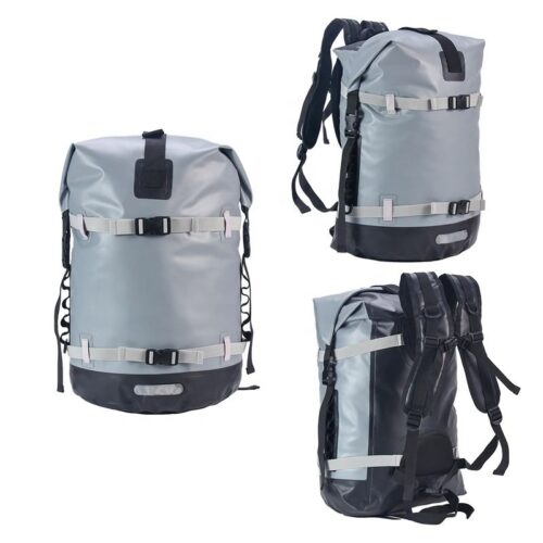 Customized logo 35L 55L Semi Cylindrical Camping and Hiking Waterproof Dry Bag Backpack - Image 4