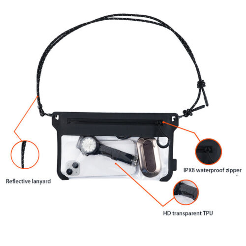 Waterproof Fanny Pack Bag Pouch Dry Lanyard TPU Waterproof Waist Bag for Swimming - Image 5