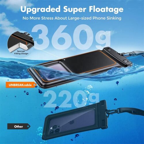 Wholesale Floating Style PVC Smartphone  Mobile Phone Sponge Pouch Universal Waterproof Phone Bag for iPhone 14 15 - Image 9