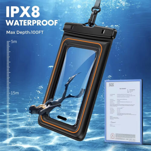 Wholesale Floating Style PVC Smartphone  Mobile Phone Sponge Pouch Universal Waterproof Phone Bag for iPhone 14 15 - Image 10